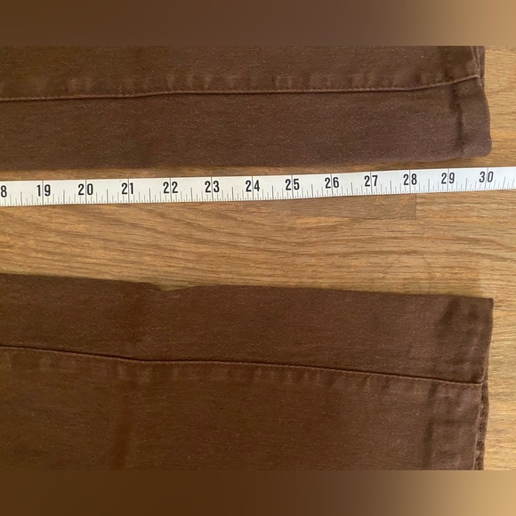 DG2 by Diane Gilman Brown Denim Bootcut Sailor Style Jeggings, Size ST - Picture 10 of 13